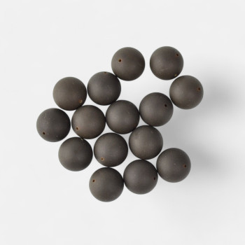 Wholesale pressed amber beads Black color 13mm size-Amber beads-Other