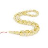 White Authentic Pressed Baltic Amber Rosary-Islamic Prayer rosary-Amber rosaries
