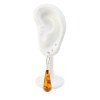 Pressed or modified amber earrings drop style-Amber earrings-Other