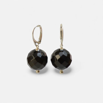 Pressed amber earrings gift idea for women-Amber earrings-Other