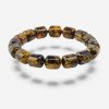 Pressed unisex bracelet with Baltic amber - Jewelry gift-Amber bracelets-Home