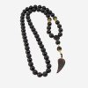 Pressed men's fashion amber necklace Gift for husband-Amber necklaces-Home