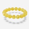 Pressed Yellow amber bracelet for women best gift-Amber bracelets-Home
