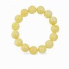 White milky pressed amber bracelet for adults gift idea-Amber bracelets-Home