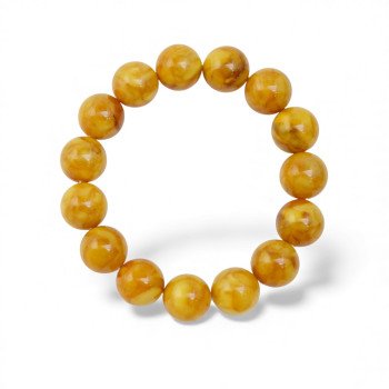 Pressed butterscotch amber bracelet for adults unisex-Amber bracelets-Home