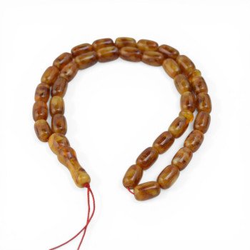 Minimalist 33 Amber Tasbih Baltic Amber Prayer Beads-Amber rosaries-Home