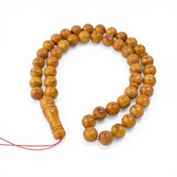 Pressed amber rosary - 45 spiritual practice beads-Amber rosaries-Home