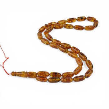 Baltic Amber Tasbih Handmade Rosary Prayer Beads Daily Dhikr-Amber rosaries-Home