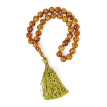 Pressed amber rosary - Daily dhikr rosary-Islamic Prayer rosary-Amber rosaries