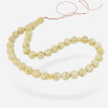 White Amber rosary Pressed Beads Gift idea for Muslims-Islamic Prayer rosary-Amber rosaries