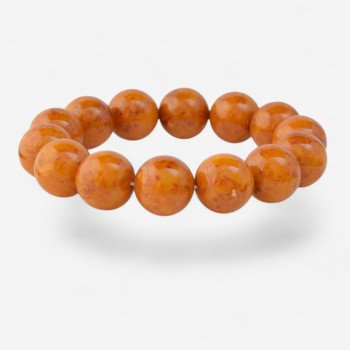 Amber Bracelet for Women, Gemstone Beads, Minimalist Everyday Jewelry-16 mm amber bracelets-Amber bracelets