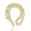White Amber rosary Pressed Beads Gift idea for Muslims-Islamic Prayer rosary-Amber rosaries
