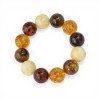 Pressed amber bracelet - energy gemstone bracelet Gift idea-Amber bracelets-Home