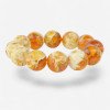 Anniversary jewelry gift amber bracelet for men or women 20 mm-Amber bracelets-Home