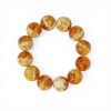Anniversary jewelry gift amber bracelet for men or women 20 mm-Amber bracelets-Home