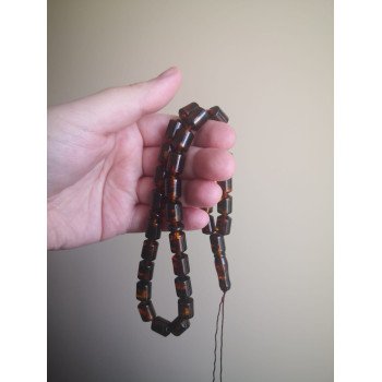 Modified Amber Rosary – Turkish Damla Style