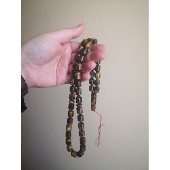 Modified amber rosary for spiritual journey gift
