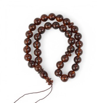 Beautiful Companion for Meditation - Pressed Amber Rosary-Islamic Prayer rosary-Amber rosaries