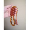 Dhikr tasbih for mindful Islamic practice - Pressed amber
