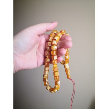 Baltic Amber Islamic Tasbih Prayer Beads - Amber rosary Gift idea