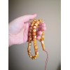 Baltic Amber Islamic Tasbih Prayer Beads - Amber rosary Gift idea