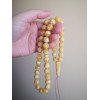 Amber Prayer Beads Tasbih Baltic Amber Rosary-Amber rosaries-Home