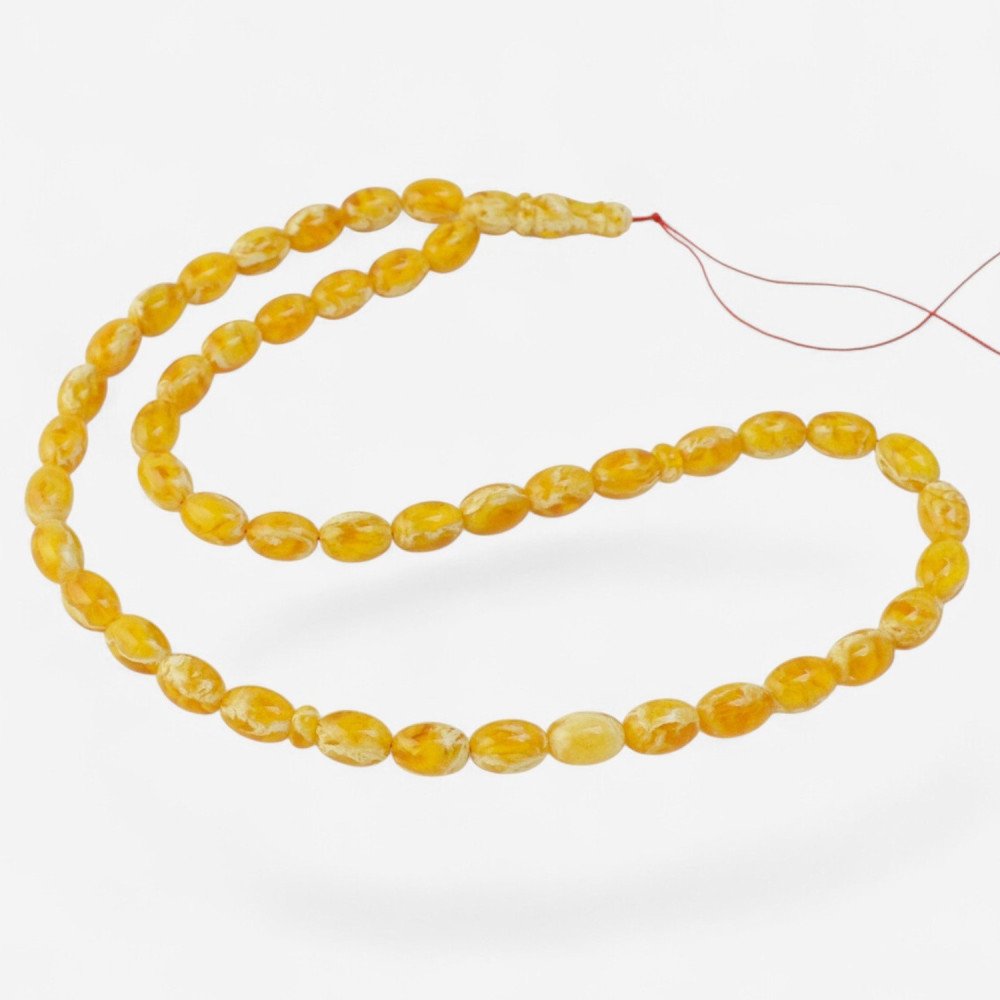 Baltic Amber Muslim Tasbih 45 - Amber Prayer Rosary-Amber rosaries-Home