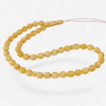 Classic Muslim Amber Misbaha Amber Tasbih Islamic Gift 45 Beads-Amber rosaries-Home