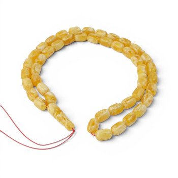 Spiritual Amber Dhikr Beads Amber Prayer Rosary 45-Amber rosaries-Home