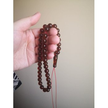 Amber Tasbih for Dhikr 45 Beads - Amber rosary Gift idea