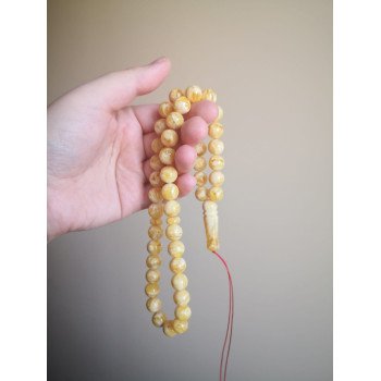 45 Rosary Islamic Spiritual Gift Amber Prayer Beads Rosary