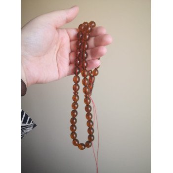 Amber rosary - counting beads rosary - prayer counter beads
