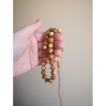 33 beads tasbih traditional prayer beads Amber rosary