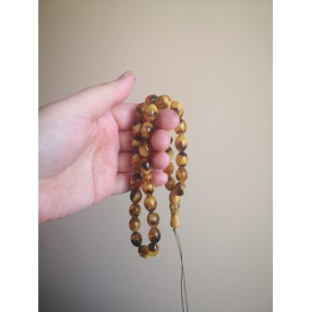Tasbih with amber beads - Pressed amber rosary