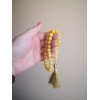 Pressed amber rosary - Rabi’ al-Awwal gift idea