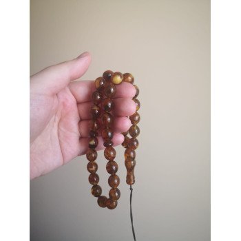 Eid Harmony – Pressed Amber Rosary