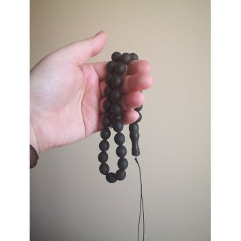 Mawlid Light – Pressed Amber Rosary