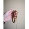 Pressed amber rosary Tahmid (Alhamdulillah)