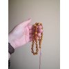 Pressed amber rosary - Unique rosary design