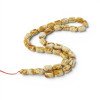 Pressed amber rosary - prayer accessory 33 beads-Amber rosaries-Home