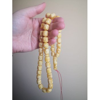 Baltic Amber Rosary Tasbih 45 Beads - Amber rosary-Amber rosaries-Home