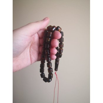 Laylat al-Qadr gift idea - pressed amber rosary