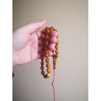 Pressed Amber Rosary - Ramadan Blessings