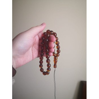 Ramadan Tranquility – Pressed Amber Rosary