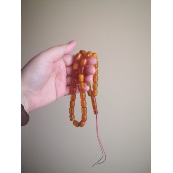 Pressed amber beads - Rosaries