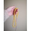 Pressed Amber rosary Prayer beads for Dhikr