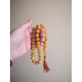 Pressed Amber Rosary – Takbir (Allahu Akbar)