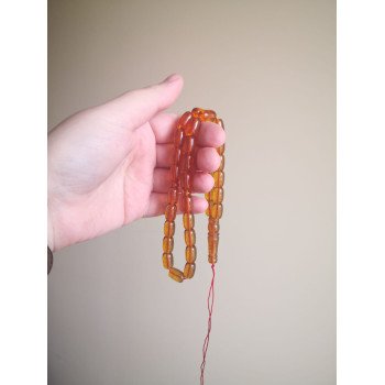 Amber Rosary Tesbih: Islamic prayer beads for Meditation