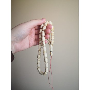 Islamic Rosary of Pressed Amber Beads 33 Beads