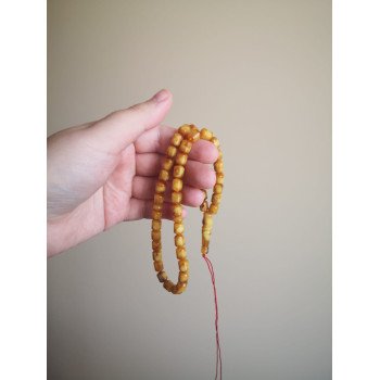 Pressed amber rosary - Islamic faith gift